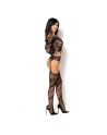 bodystocking esmeralda noir de la marque de lingerie sexy beauty night