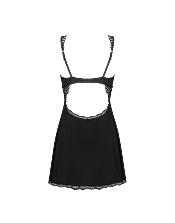 tendance sensuelle : babydoll noire klarita de la marque obsessive 