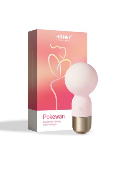 pokewan  mini vibromasseur de poche  rose honey play box