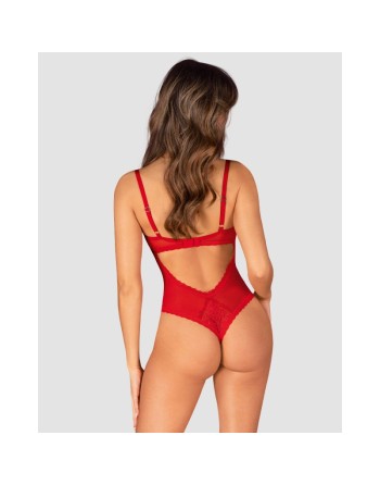 votre  lingerie sexy vous présente chilisa body ouvert  rouge