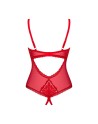 votre  lingerie sexy vous présente chilisa body ouvert  rouge