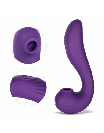 angel  vibromasseur 3 en 1 point g et léchage du clitoris  violet honey play box