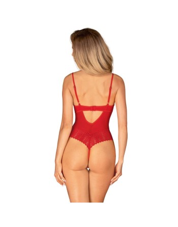 votre  lingerie sexy vous présente ingridia body ouvert  rouge