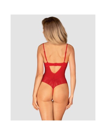 votre  lingerie sexy vous présente ingridia body ouvert  rouge