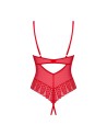 votre  lingerie sexy vous présente ingridia body ouvert  rouge