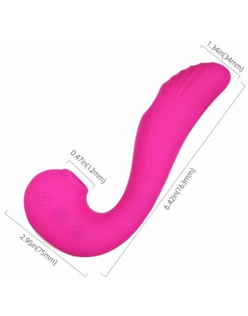 angel  vibromasseur 3 en 1 point g et léchage du clitoris  rose honey play box