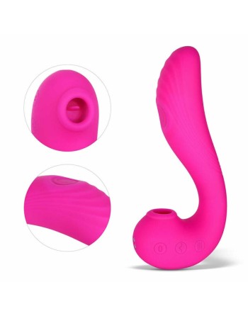 angel  vibromasseur 3 en 1 point g et léchage du clitoris  rose honey play box