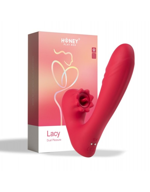 lacy  vibromasseur point g avec langue pour le clitoris honey play box