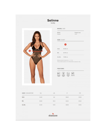 votre  lingerie sexy vous présente selinne body noir