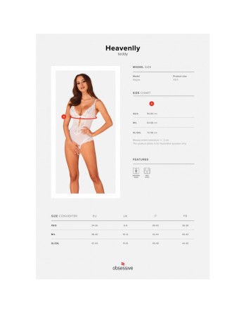 votre  lingerie sexy vous présente heavenlly body ouvert  blanc