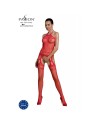 bodystocking ecologique sexy en resille rouge eco bs006 de la marque polonaise passion lingerie