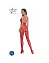 bodystocking ecologique sexy en resille rouge eco bs005 de la marque polonaise passion lingerie