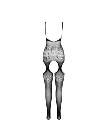 bodystocking ecologique sexy en resille noire eco bs005 de la marque polonaise passion lingerie