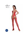 bodystocking ecologique sexy en resille rouge eco bs004 de la marque polonaise passion lingerie