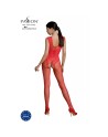 bodystocking ecologique sexy en resille rouge eco bs003 de la marque polonaise passion lingerie