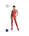 bodystocking ecologique sexy en resille rouge eco bs002 de la marque polonaise passion lingerie