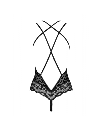 tendance sensuelle :  body sexy noir giully de la marque obsessive 