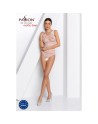 body sexy en maille blanc bs086 de la marque polonaise passion lingerie