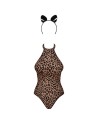 body leocatia en imprimé animal de la marque de lingerie obsessive