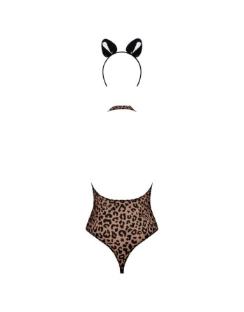 body leocatia en imprimé animal de la marque de lingerie obsessive