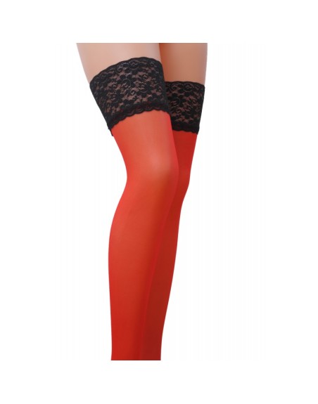  bas st004 17 den rouge et noir de la marque de lingerie sexy passion