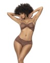 ensemble de lingerie sexy avec soutiengorge et tanga cacao pas cher