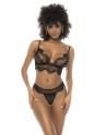 ensemble de lingerie sexy mapalé en dentelle et fine résille transparente