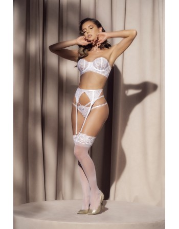 ensemble soutiengorge et string blanc sexy de votre mapalé