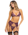 ensemble lingerie sexy violet de la collection lingerie sexy rené rofé