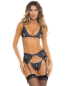 ensemble lingerie sexy bleu nuit de la collection lingerie sexy rené rofé