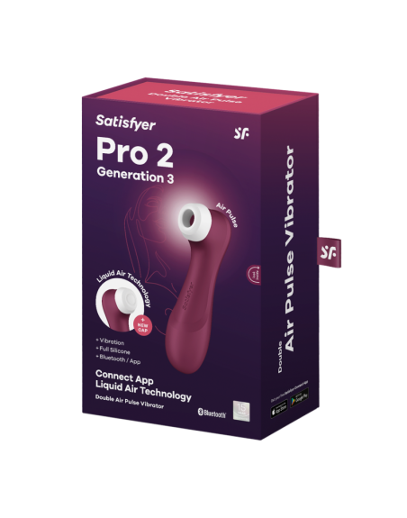  tendance sensuelle : pro 2 génération 3 connect app  vin rouge satisfyer