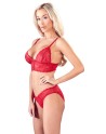 ensemble soutiengorge dentelle et sa culotte haute rouge de votre cottelli collection .