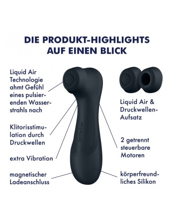  tendance sensuelle : pro 2 génération 3  noir satisfyer