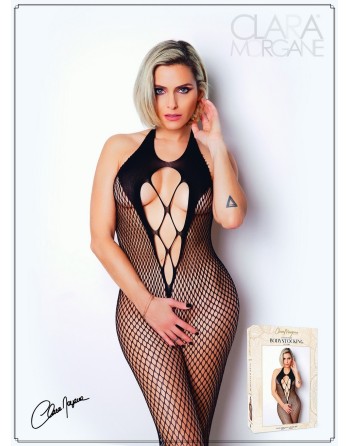 bodystocking noir avec son sublime dos nu de votre clara morgane