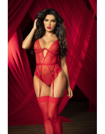  de body rouge sexy de la marque mapalé pour professionnels