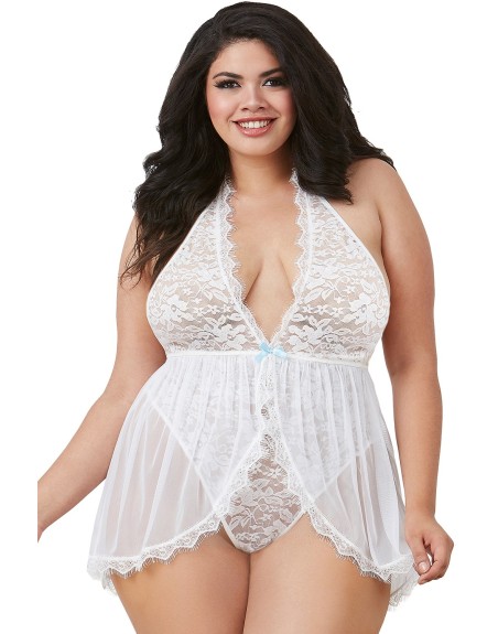 body string blanc en dentelle de votre en 