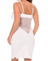 robe blanche avec décollecté forme de v de la collection de tobe be lily