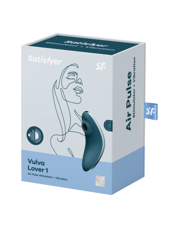  tendance sensuelle : vulva lover stimulateur et vibromasseur satisfyer  bleu