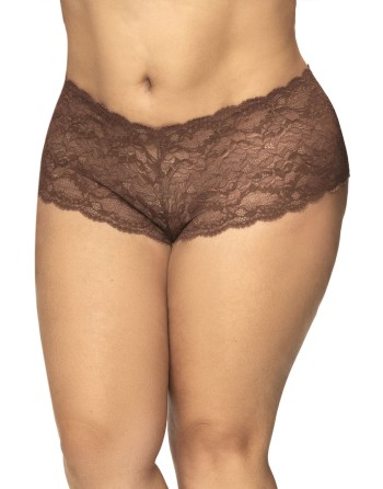 shorty sexy couleur cacao grande taille pas cher de mapalé lingerie