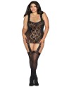  dreamgirl : bodystocking grande taille guepîere dentelle