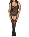  dreamgirl : bodystocking grande taille guepîere dentelle