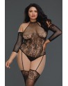  dreamgirl bodystocking grande taille effet body jarretelles