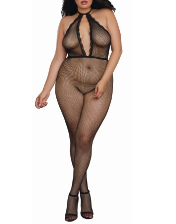  dreamgirl bodystocking grande taille encolure plongeante