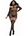  lingerie bodystocking grande taille reversible resille