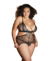 nuisette en dentelle noire grande taille de chez votre allure