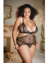 nuisette en dentelle noire grande taille de chez votre allure