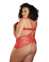 nuisette en dentelle rouge grande taille de chez votre allure