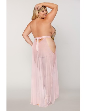 body, grande taille, en résille extensible de la collection dreamgirl