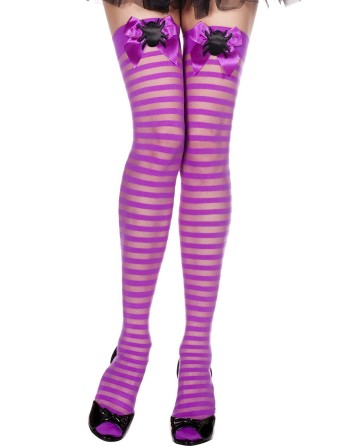  lingerie halloween : bas sexy violet