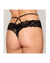 string dentelle noire ouvert avec chaines de dreamgirl lingerie sexy